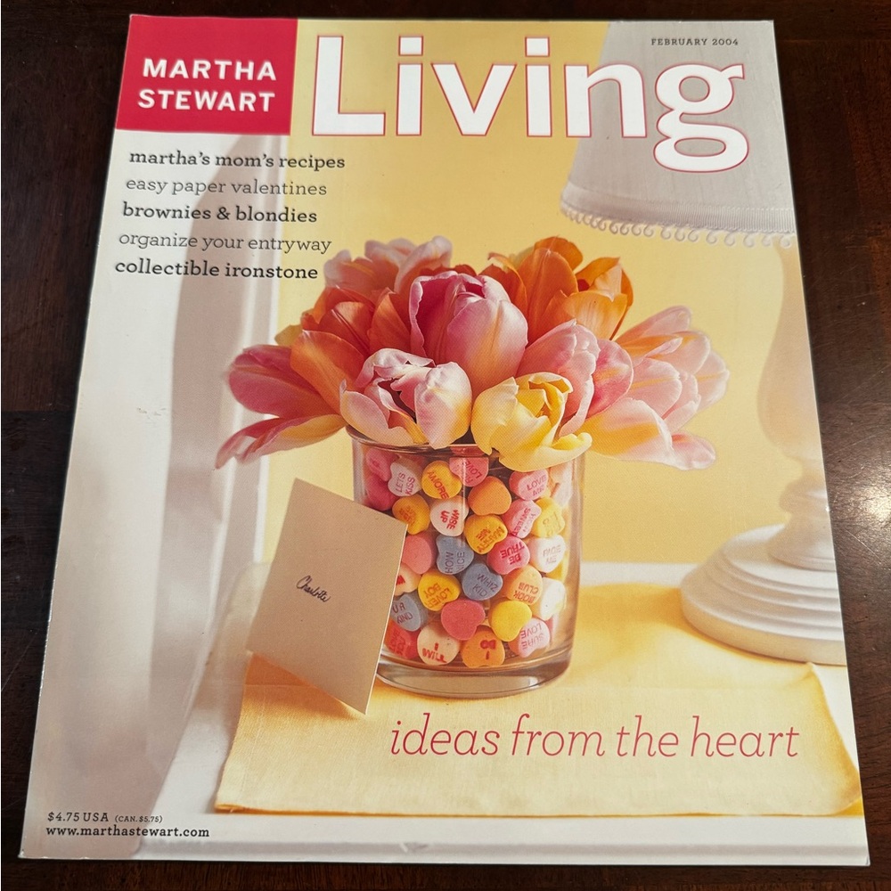 Martha Stewart Living Magazine February 2004 Issue Martha's Mom Recipes Vintage